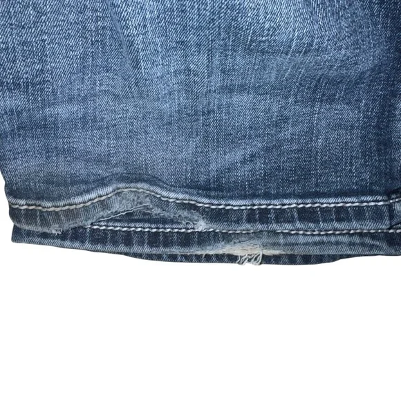 Miss Me Signature Bootcut Jeans 34 Embroidered Feather Mid Rise Stretch Y2K - Picture 9 of 9